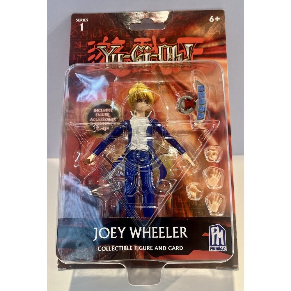 Yu-Gi-Oh! Series 1 Joey Wheeler 5" Action Figure & Card (PhatMojo, 2020) NEW